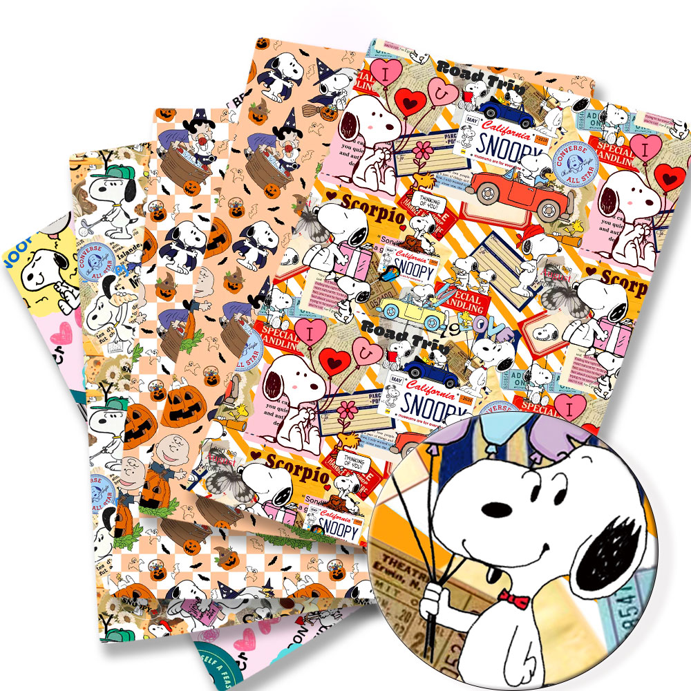 Sewing In Textile - Tissu Snoopy TAKARA TOMY 140x50CM, tissu