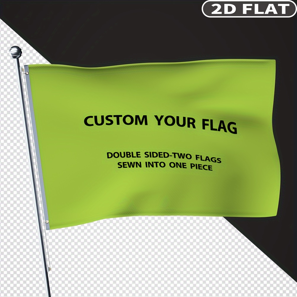Sewing Custom - Drapeaux personnalisés 2D plats double face