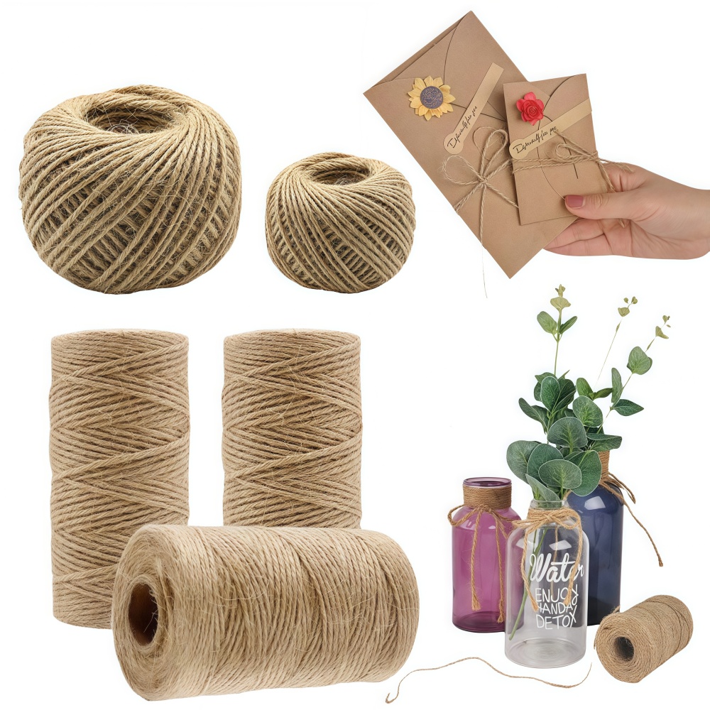 Vintage Sewing Textile - Cordon en jute naturel 2/3/4 mm,