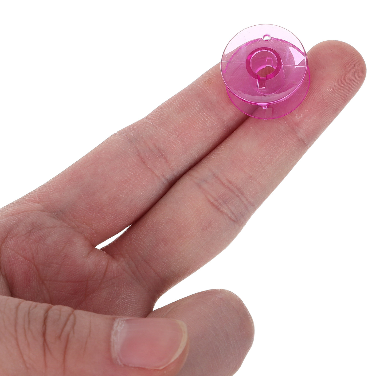 Thread Bobbins Empty - 50 bobines de plastique transparentes vides