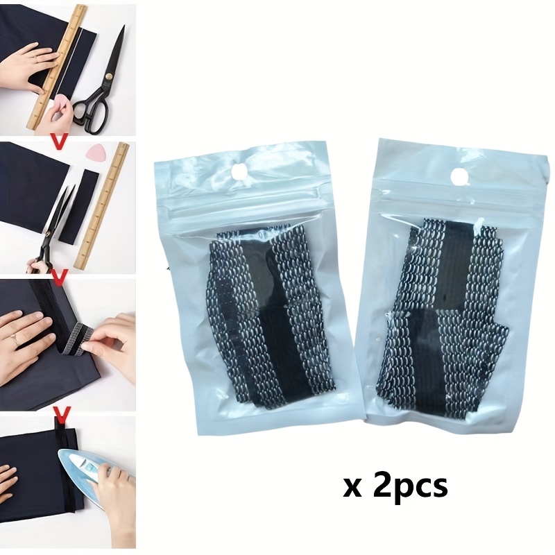 Interfacing Iron On - Lot de 2 bandes adhésives thermocollantes