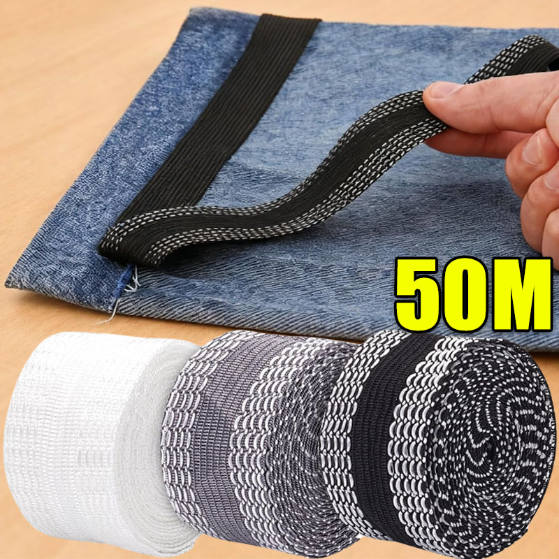 Interfacing Iron On - 50M auto-adhésif pantalons ourlet pâte bande