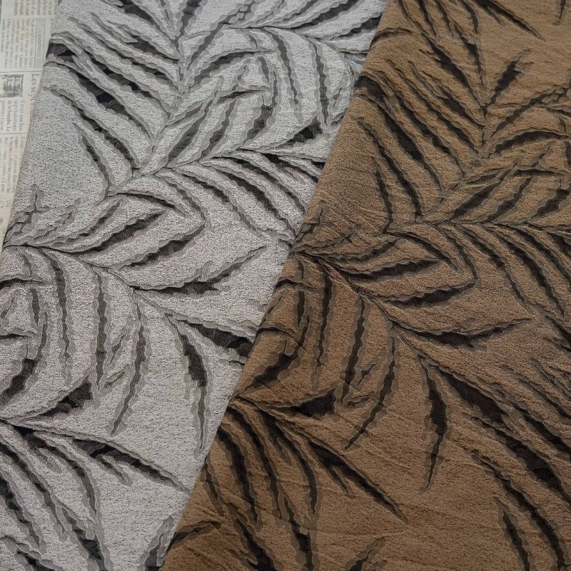 Vintage Sewing Textile - Tissu Jacquard Vintage 3D Gaufré Motif