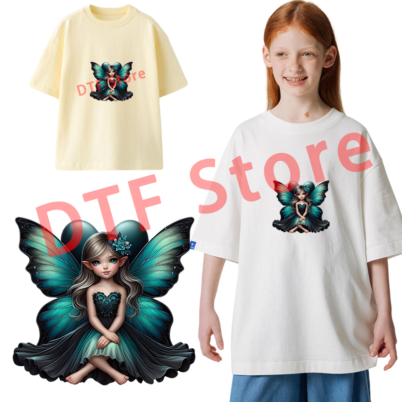 Mignon papillon elfe fille fer - Iron On Patch avis et prix