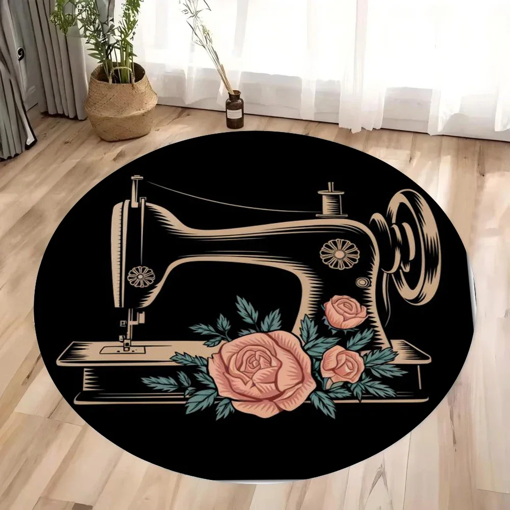 ~O~ Tapis rond pour machine à  - Vintage Sewing Textile avis et prix