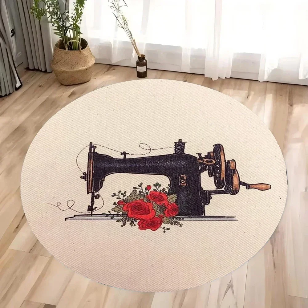~O~ Tapis rond pour machine à  - Vintage Sewing Textile avis et prix