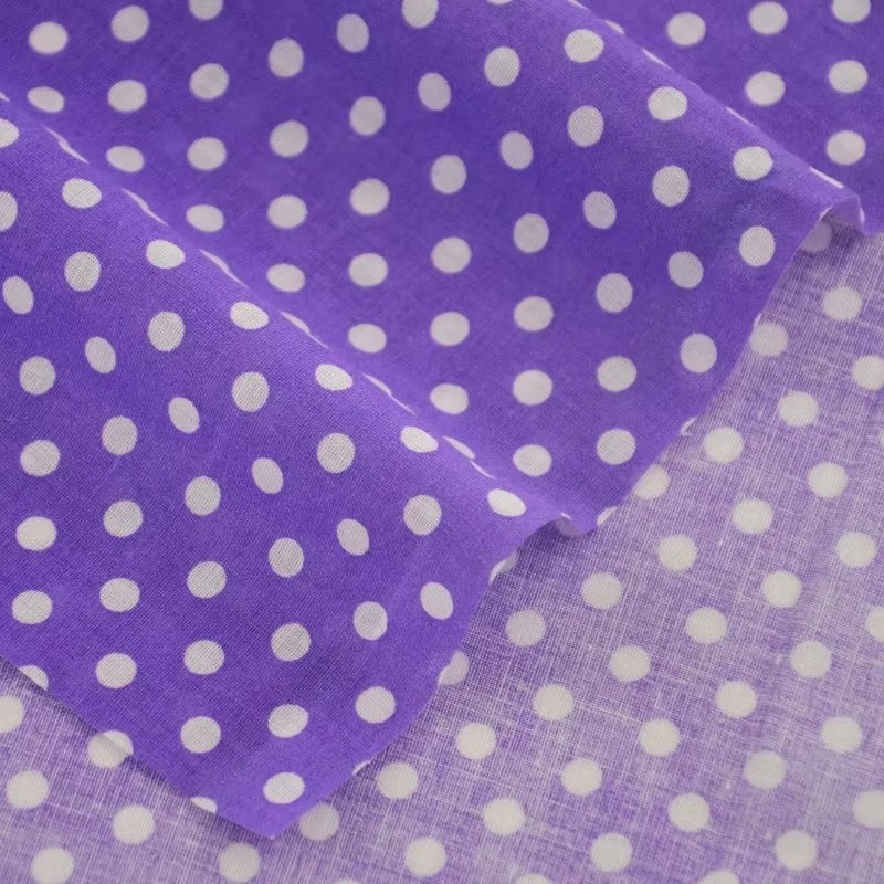 Tissu en coton imprimé à pois  - Sewing In Textile avis et prix