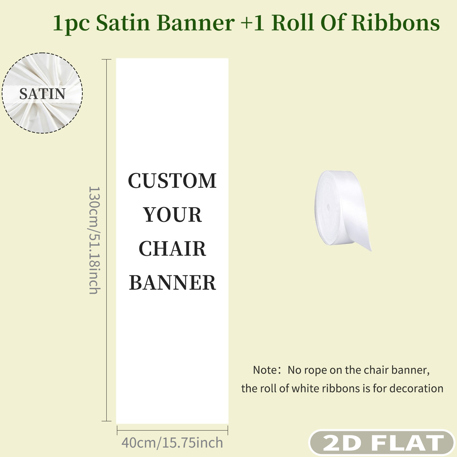 1 pièce Bannière de chaise per - Sewing Custom avis et prix