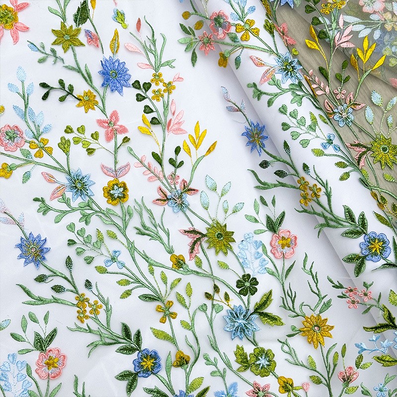 Tissu en dentelle de tulle bro - Sewing In Textile avis et prix