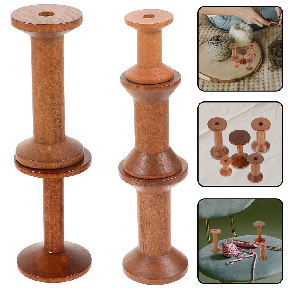 7 bobines en bois vintage vide - Thread Bobbins Empty avis et prix