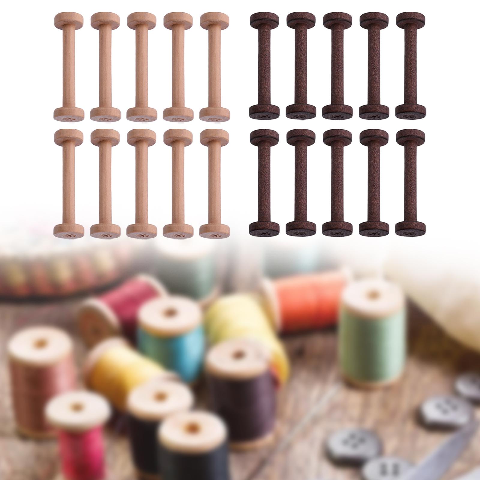 Bobines en bois 10 pièces, fin - Thread Bobbins Empty avis et prix