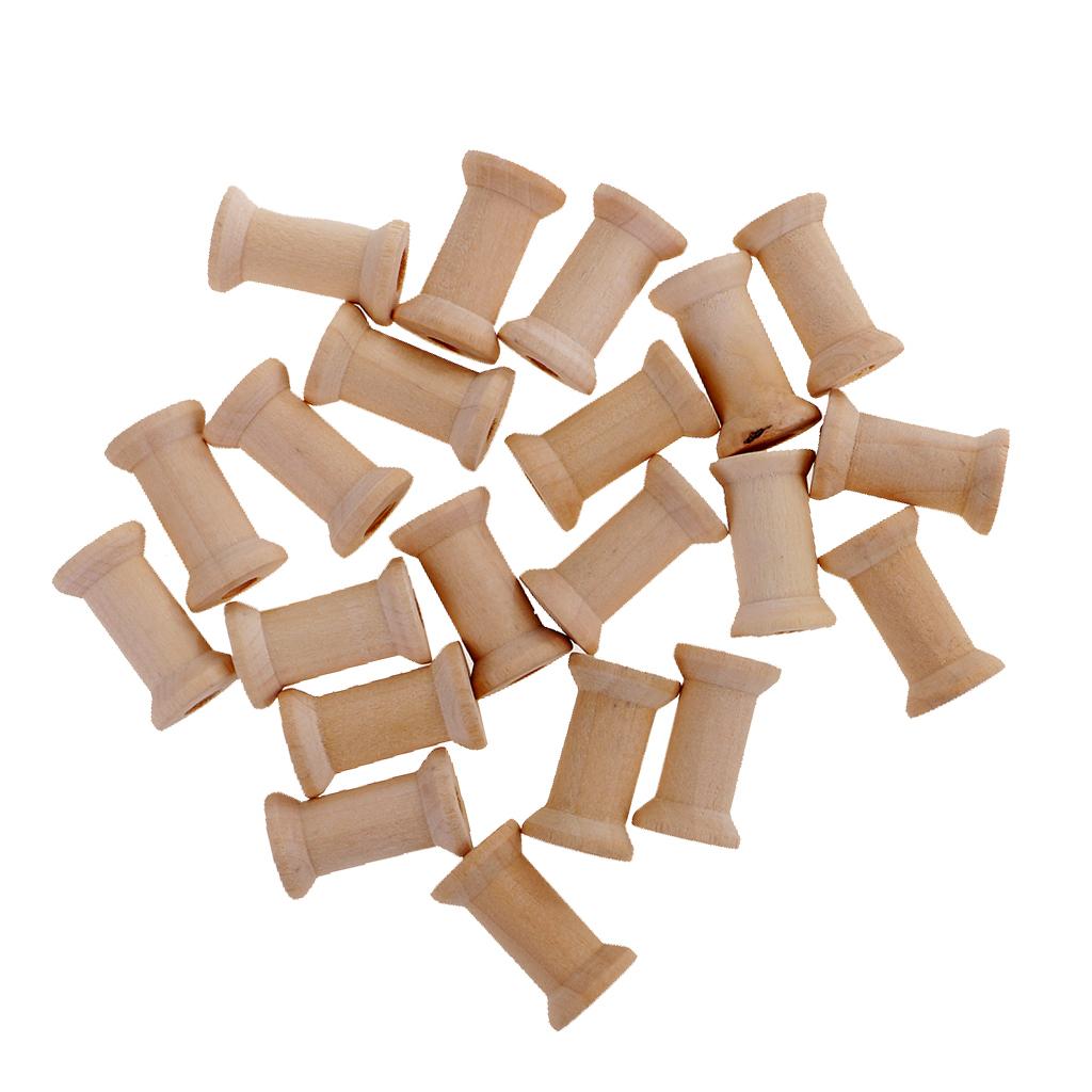 Ensemble de 20 bobines en bois - Thread Bobbins Empty avis et prix
