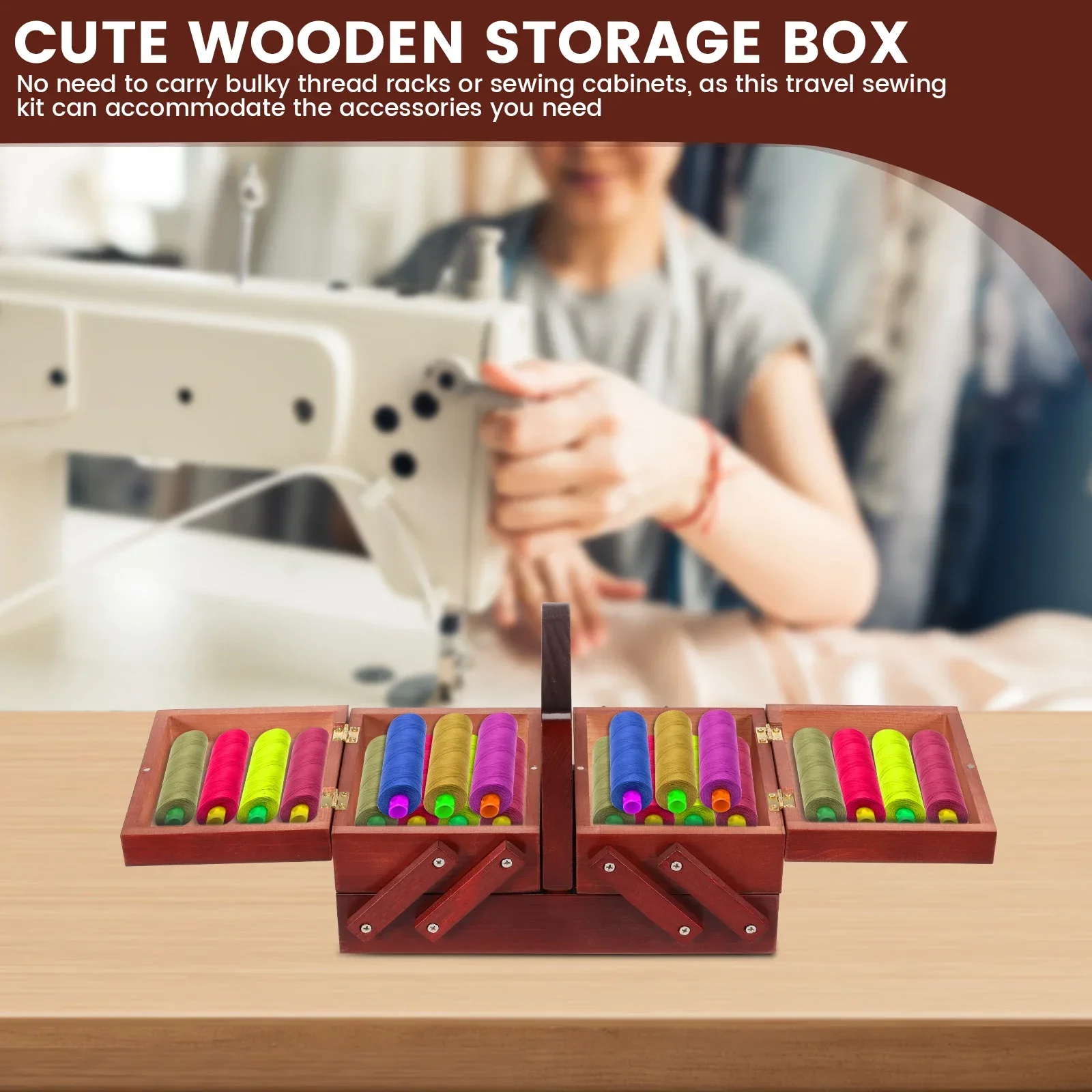 Boîte à fil à coudre extensibl - Thread Bobbins Empty avis et prix