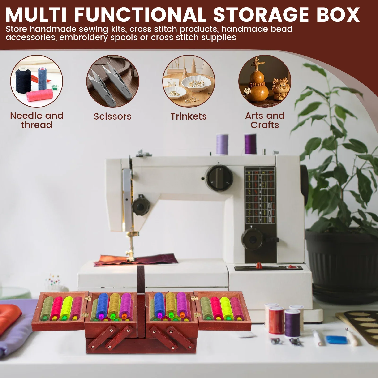 Boîte à fil à coudre extensibl - Thread Bobbins Empty avis et prix